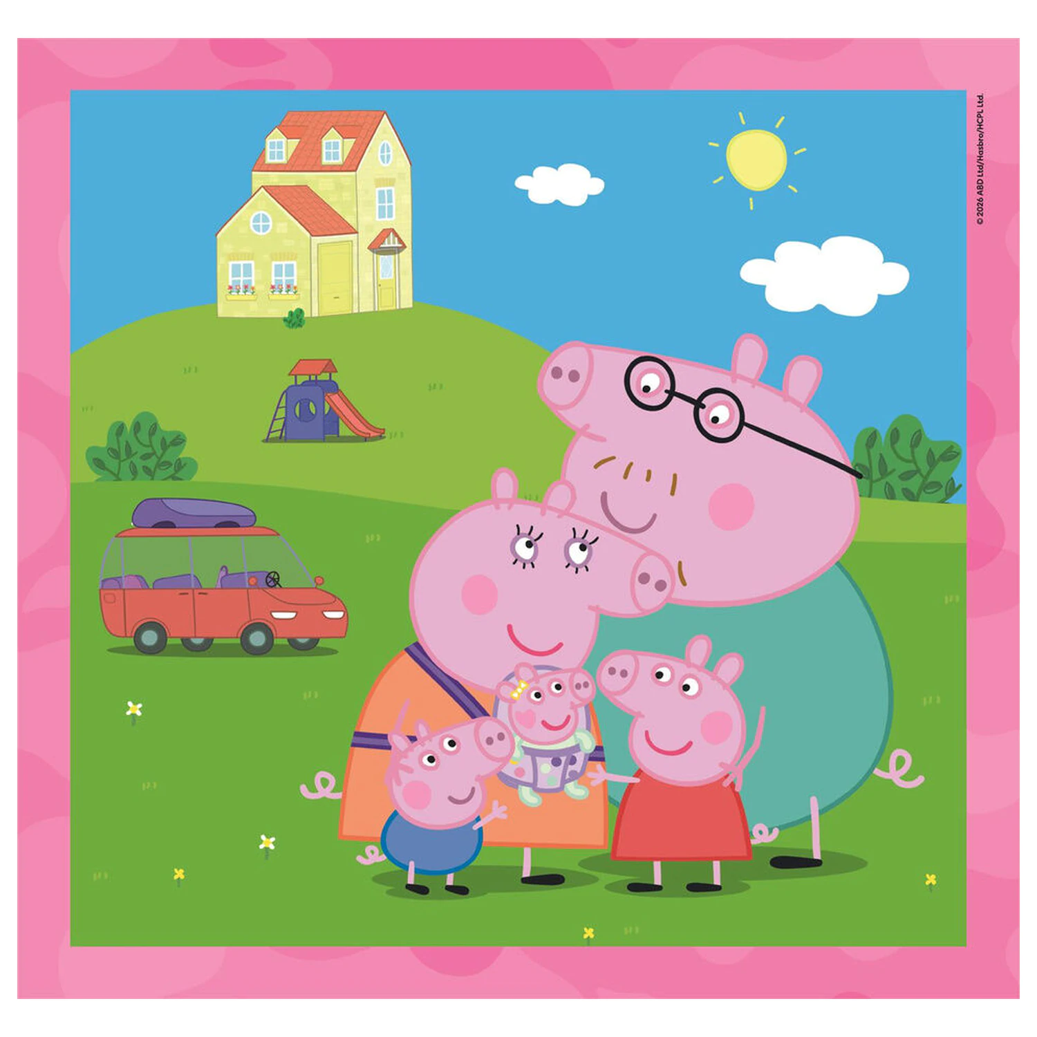 Peppa Pig puzzle 3x48 kosov fotografija izdelka