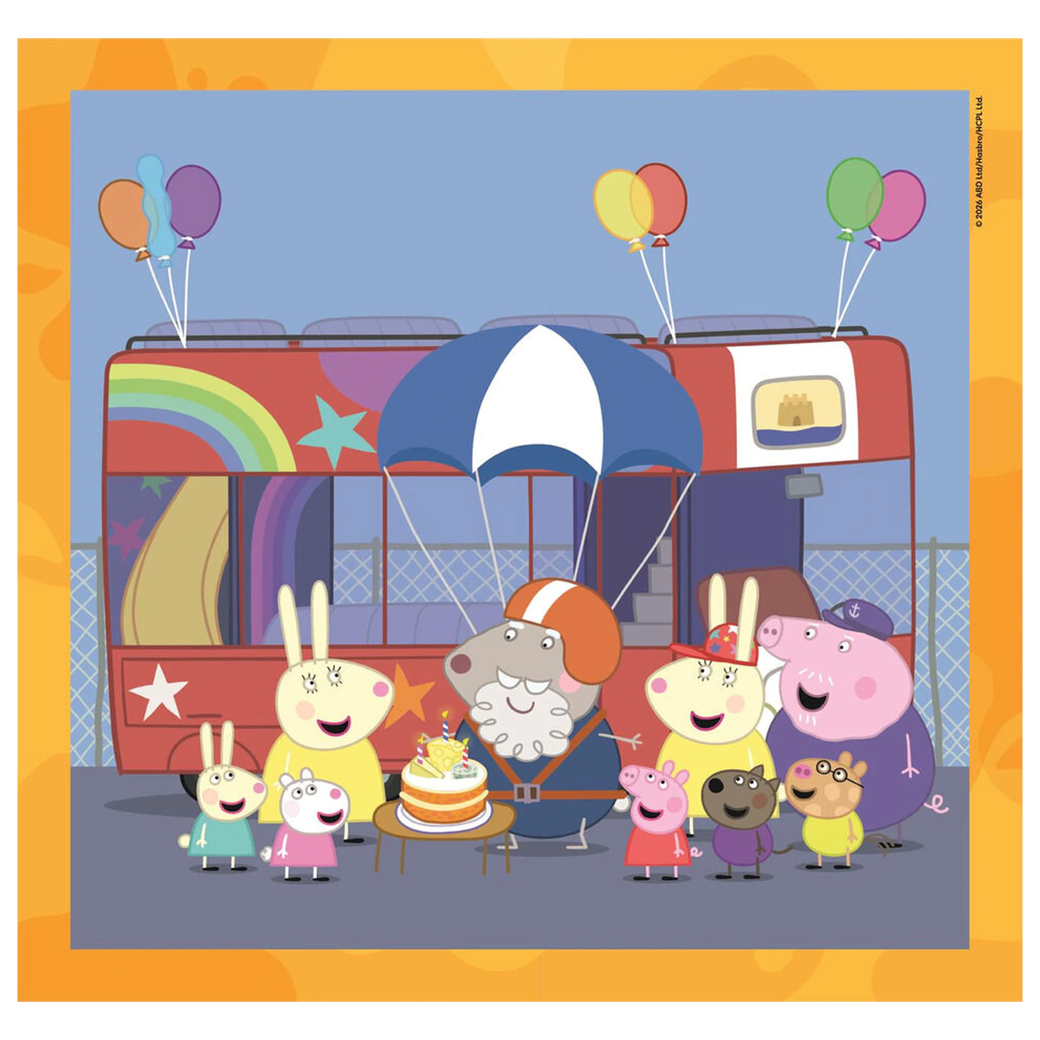 Peppa Pig puzzle 3x48 kosov fotografija izdelka