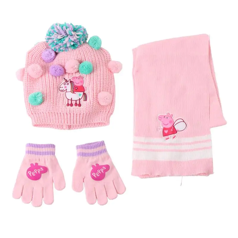 Peppa Pig zimski set snood kapa rokavice fotografija izdelka