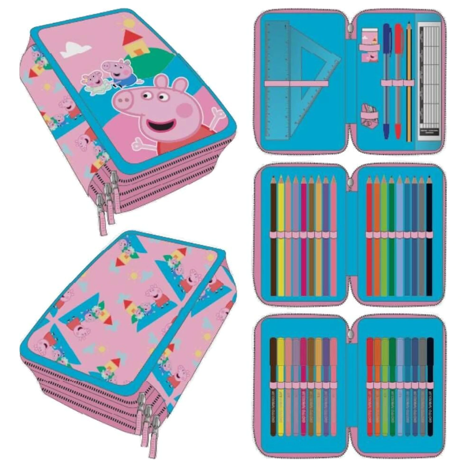 Peppa Pig trojna pernica fotografija izdelka