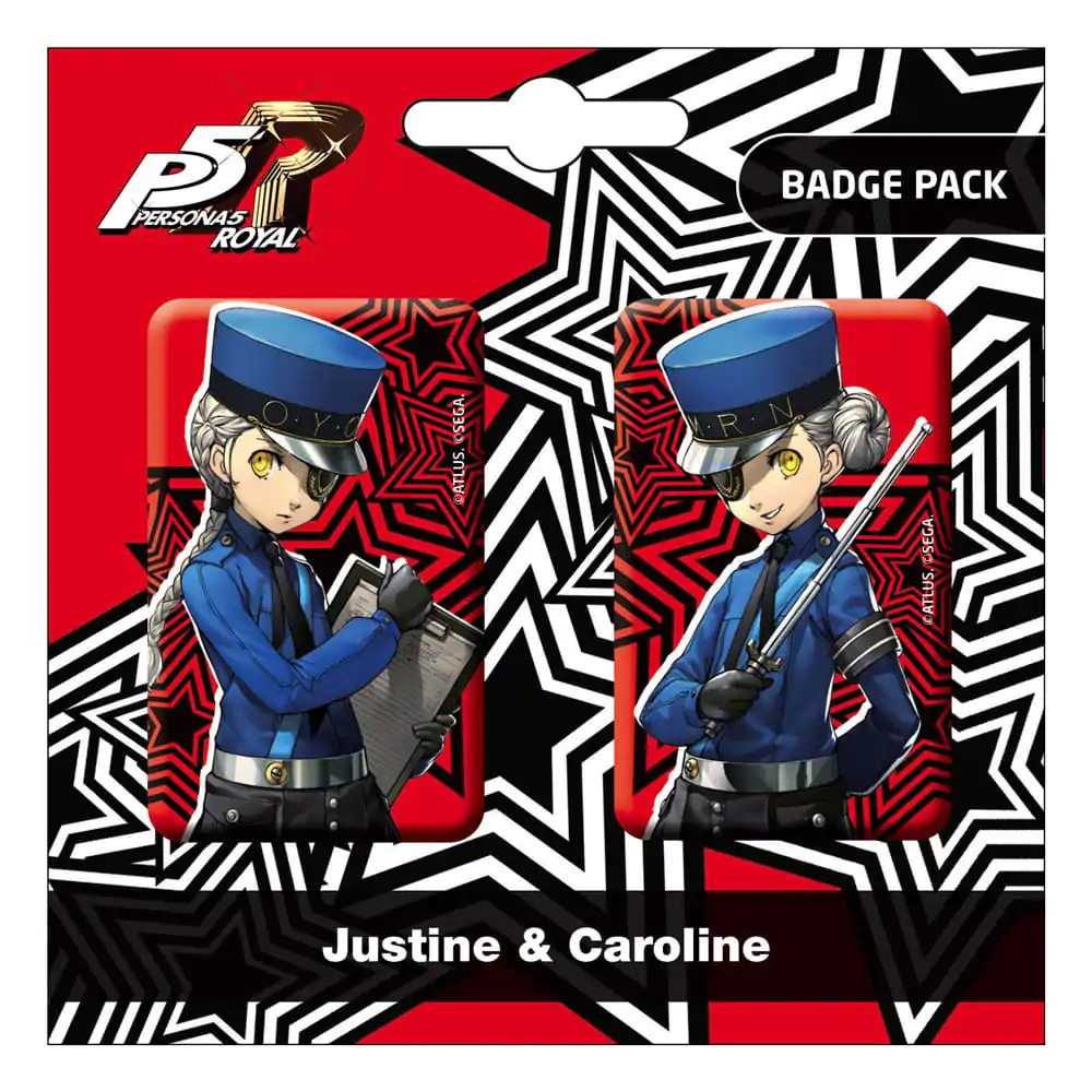 Persona 5 Royal Komplet značk 2-pack Justine & Caroline fotografija izdelka