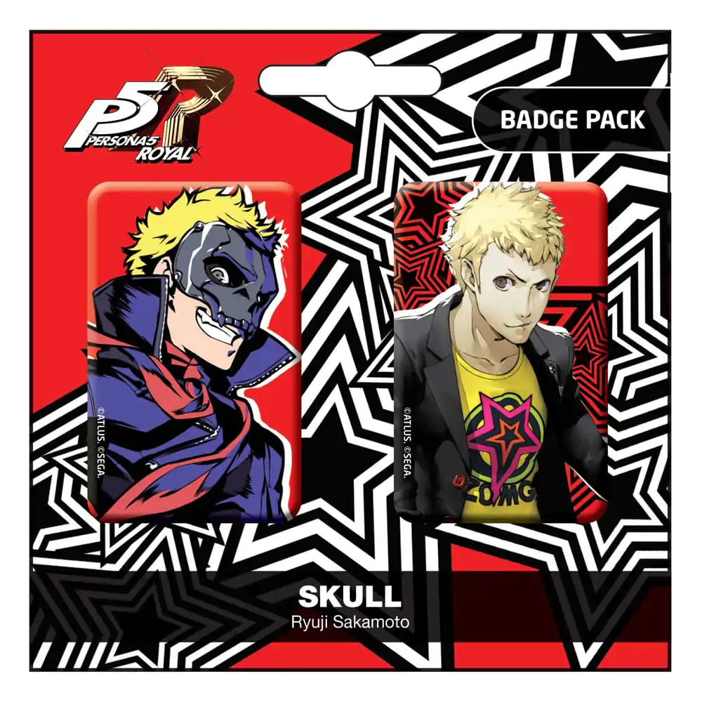 Persona 5 Royal značke 2-Pack Skull / Ryui Sakamoto fotografija izdelka