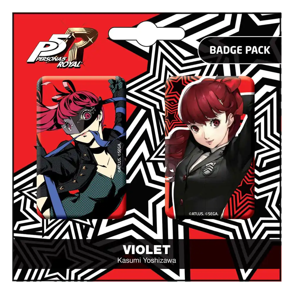 Persona 5 Royal Komplet Značk 2-Pack Violet / Kasumi Yoshizawa fotografija izdelka