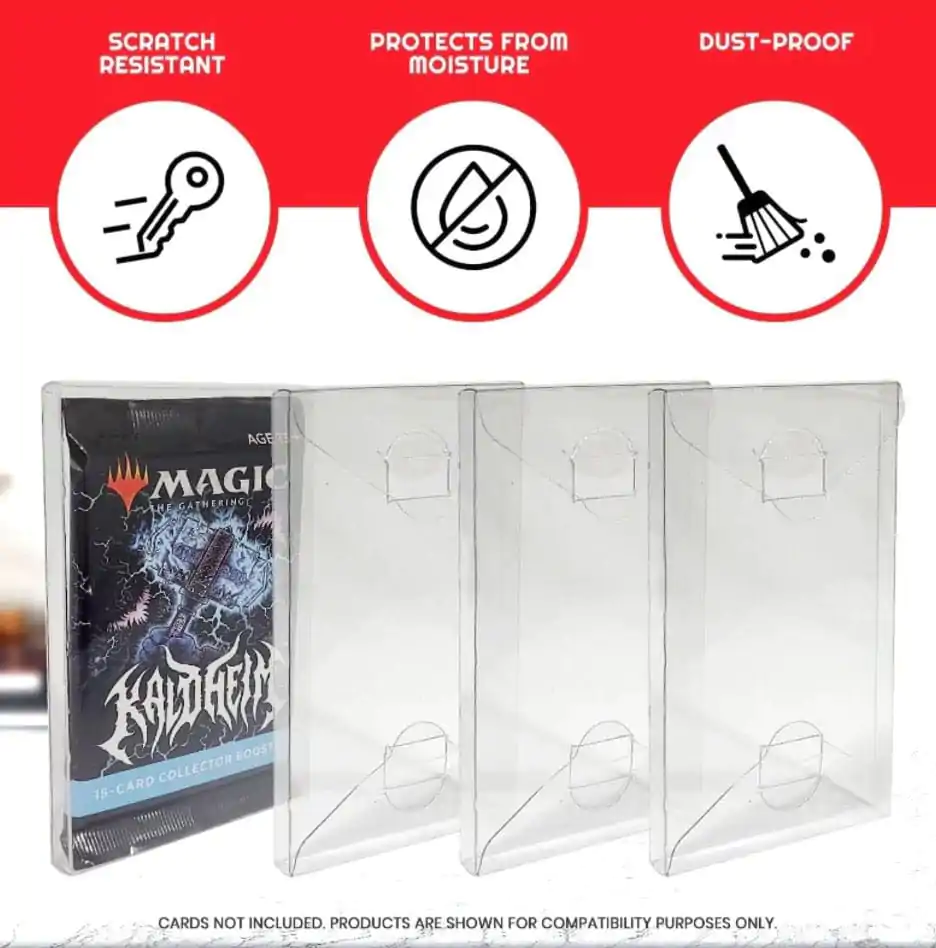 PET Zaščitni ovitki, 10-Pack za Booster, Magic, Yu-Gi-Oh karte fotografija izdelka