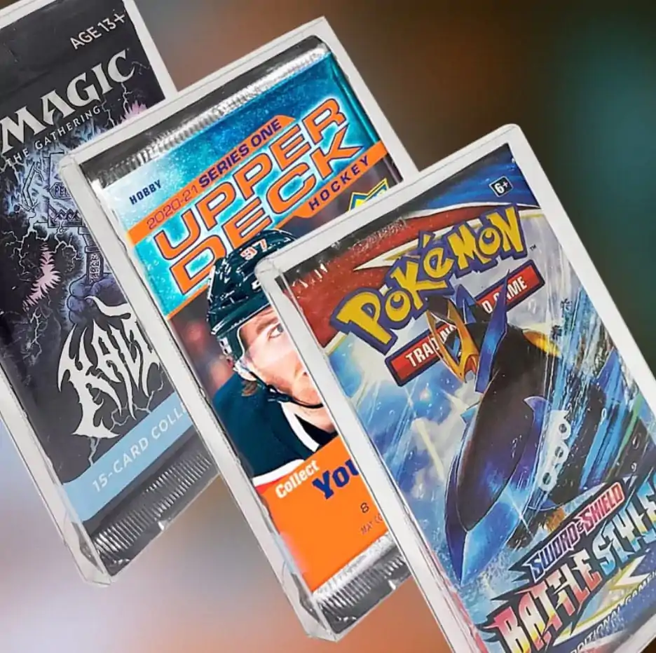 PET Zaščitni ovitki, 10-Pack za Booster, Magic, Yu-Gi-Oh karte fotografija izdelka