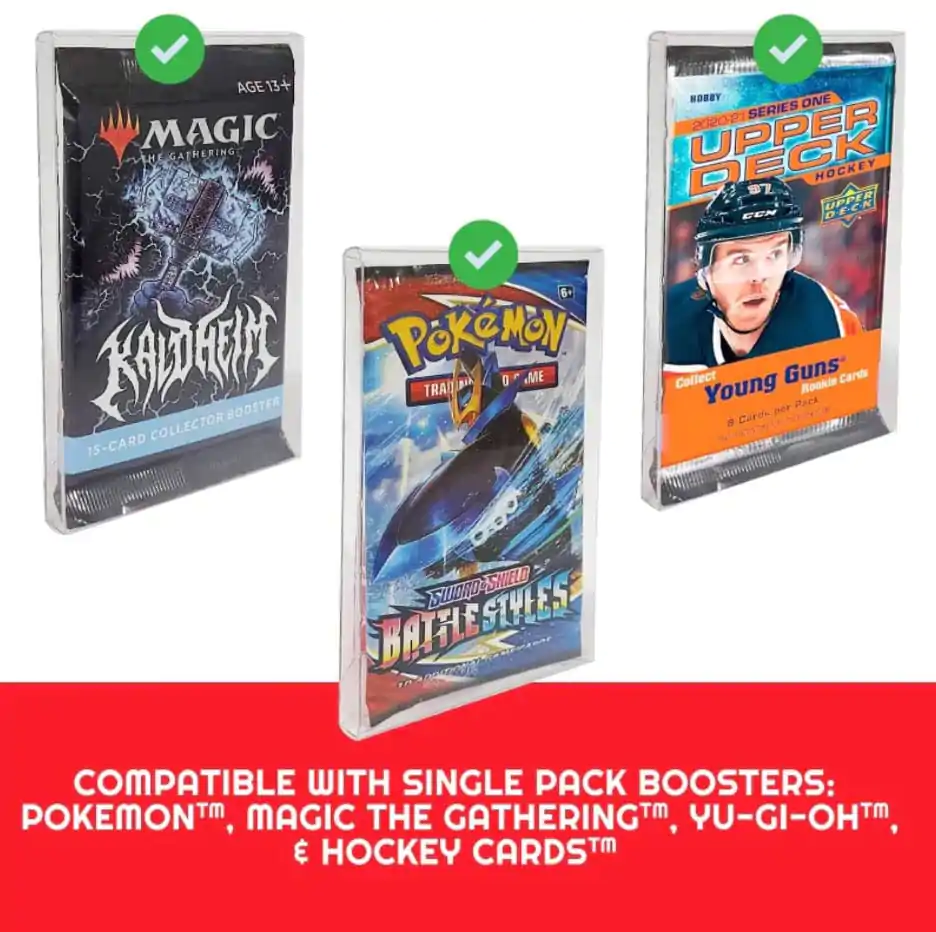 PET Zaščitni ovitki, 10-Pack za Booster, Magic, Yu-Gi-Oh karte fotografija izdelka