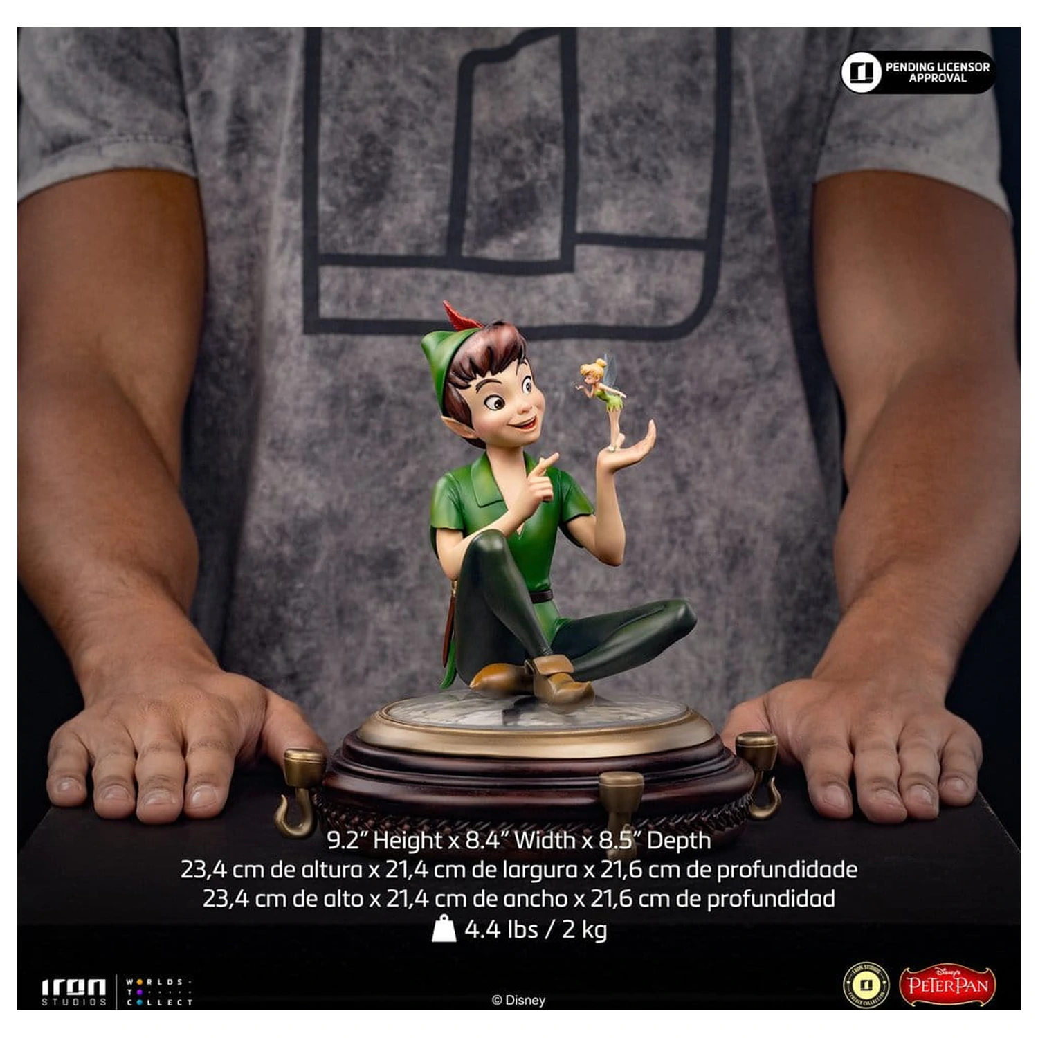 Peter Pan (1953) Art Scale Kip 1/10 Peter Pan & Tinkerbell 23 cm fotografija izdelka