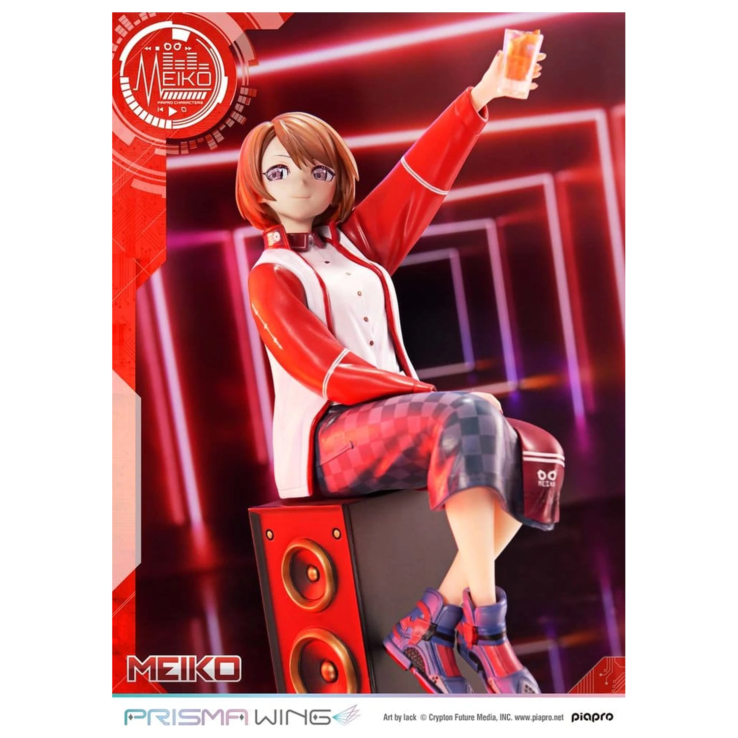 Piapro Characters Prisma Wing Kip 1/7 Meiko Illustration by lack 21 cm fotografija izdelka