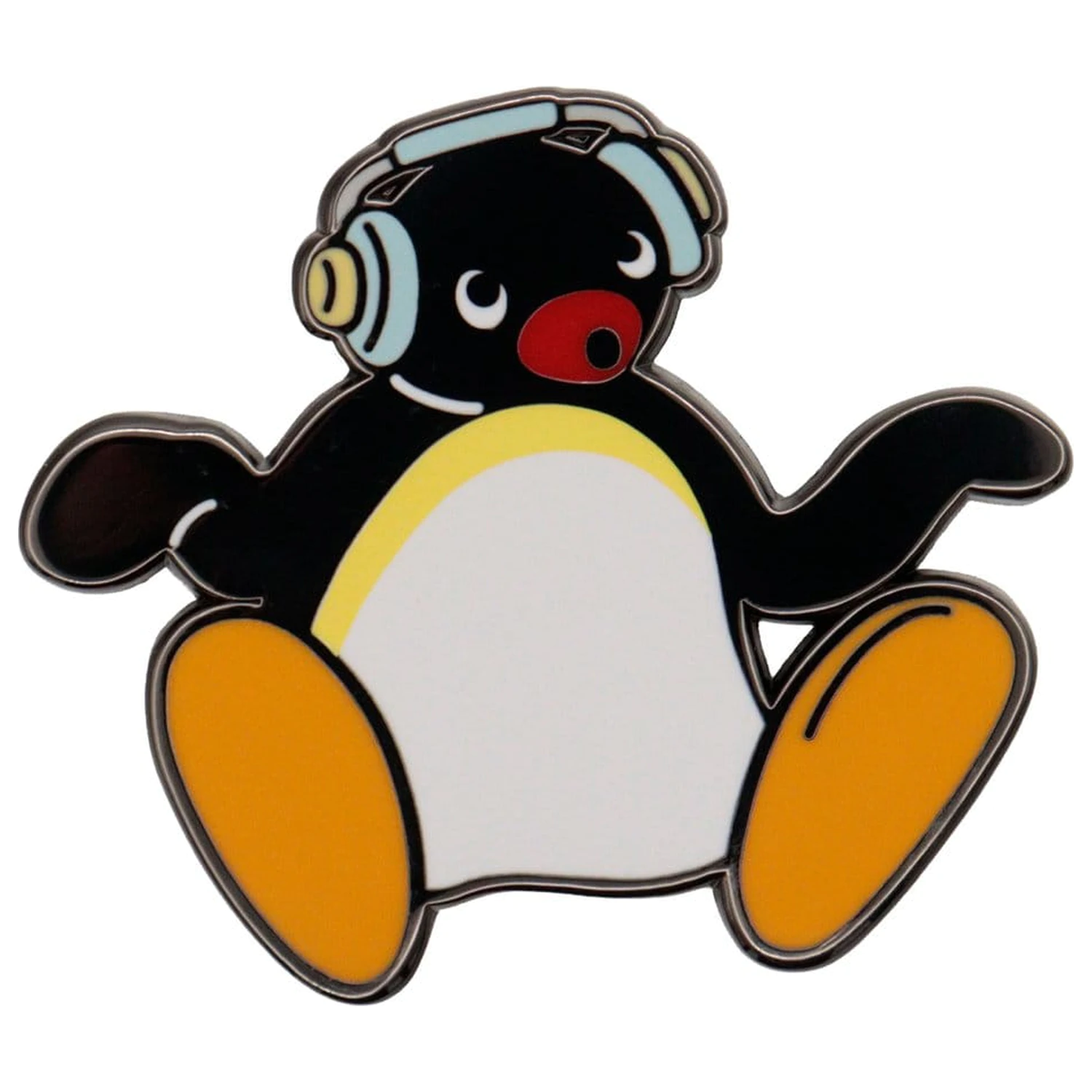 Pingu značka s slušalkami omejena izdaja fotografija izdelka