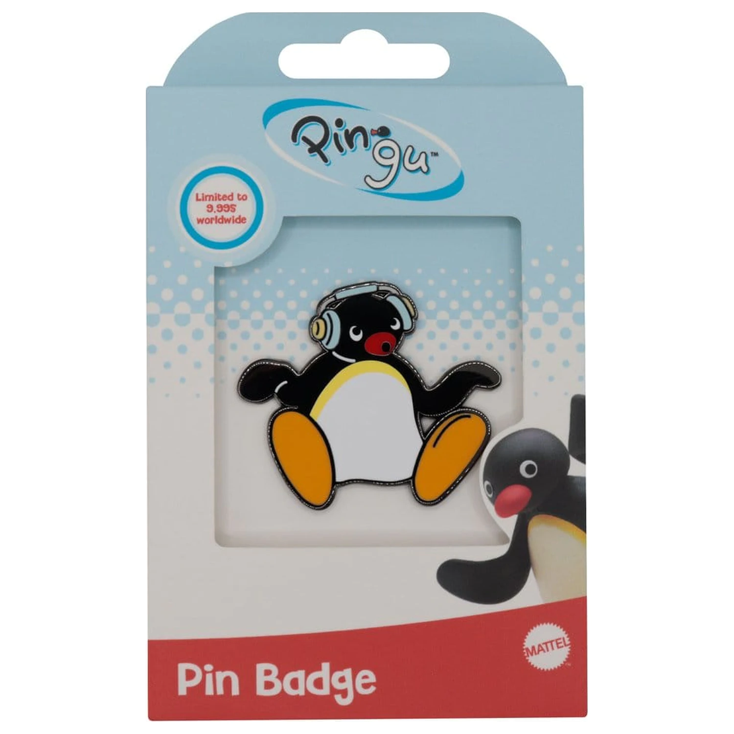 Pingu značka s slušalkami omejena izdaja fotografija izdelka