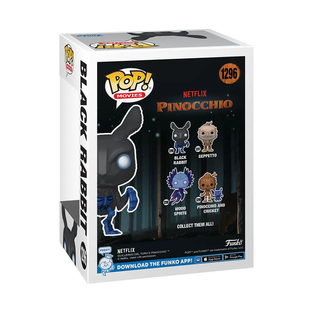 Pinocchio POP! Movies vinilna figura Black Rabbit 9 cm fotografija izdelka