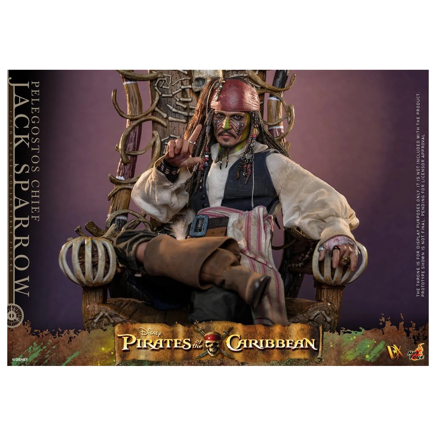 Pirates of the Caribbean: Dead Man's Chest Action DX figura 1/6 Pelegostos Chief Jack Sparrow 30 cm fotografija izdelka