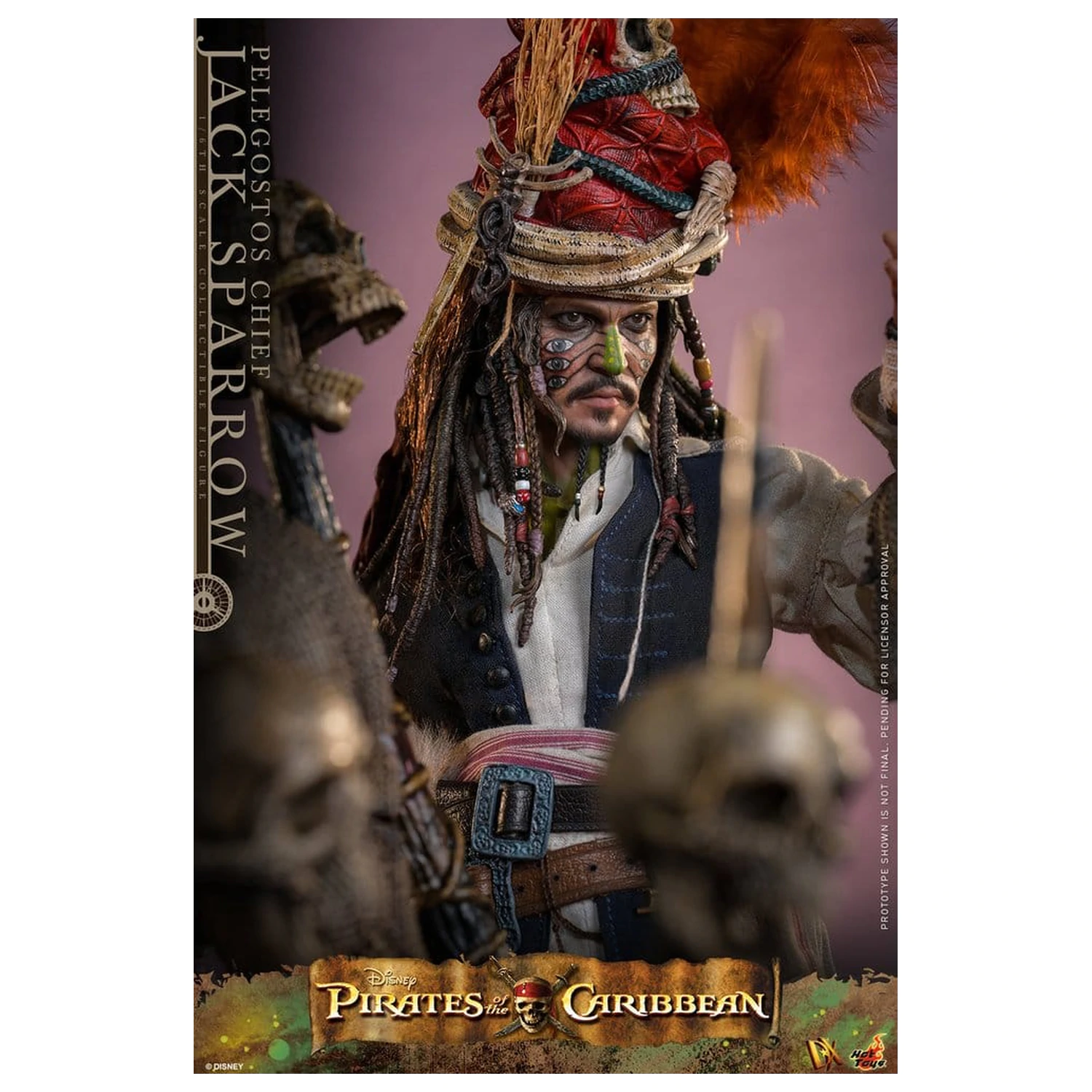 Pirates of the Caribbean: Dead Man's Chest Action DX figura 1/6 Pelegostos Chief Jack Sparrow 30 cm fotografija izdelka