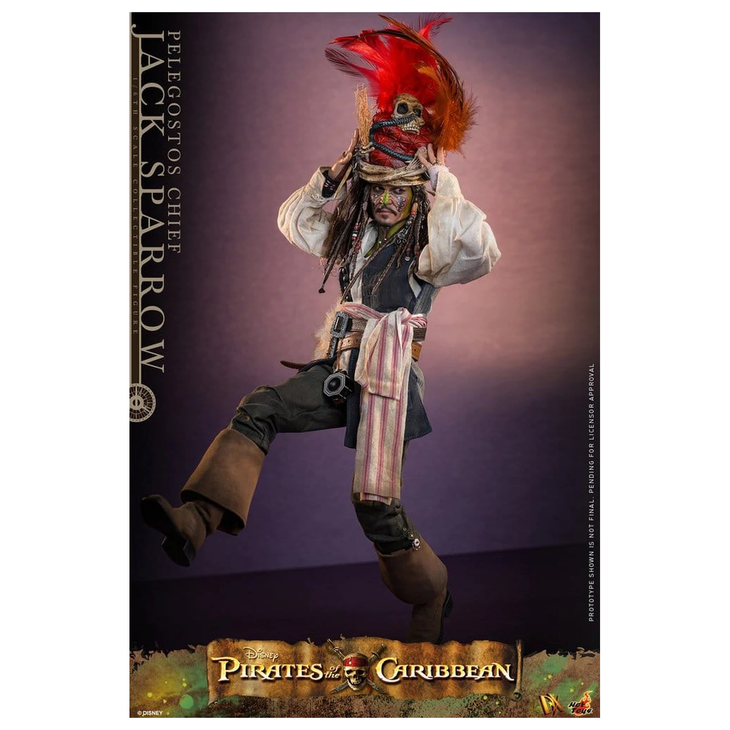 Pirates of the Caribbean: Dead Man's Chest Action DX figura 1/6 Pelegostos Chief Jack Sparrow 30 cm fotografija izdelka