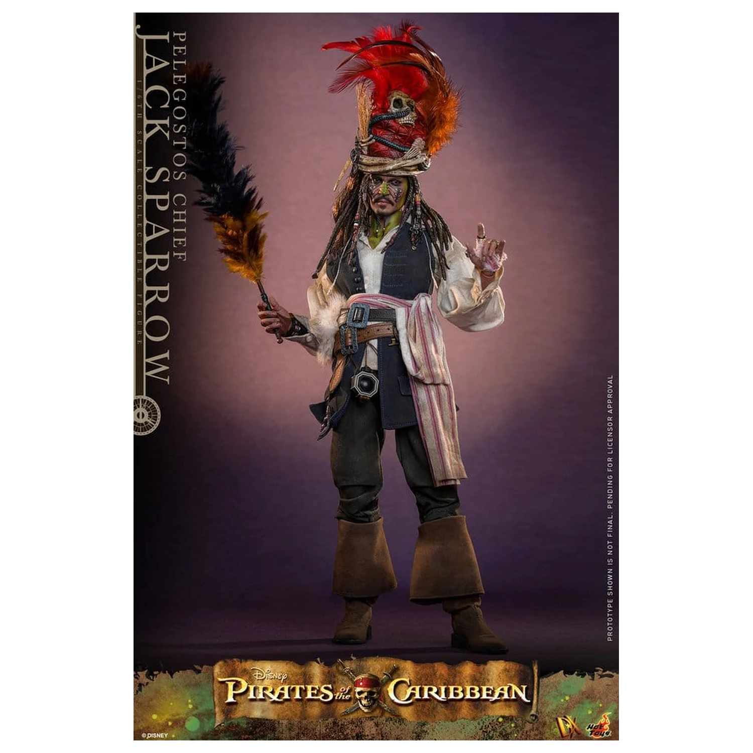 Pirates of the Caribbean: Dead Man's Chest Action DX figura 1/6 Pelegostos Chief Jack Sparrow 30 cm fotografija izdelka