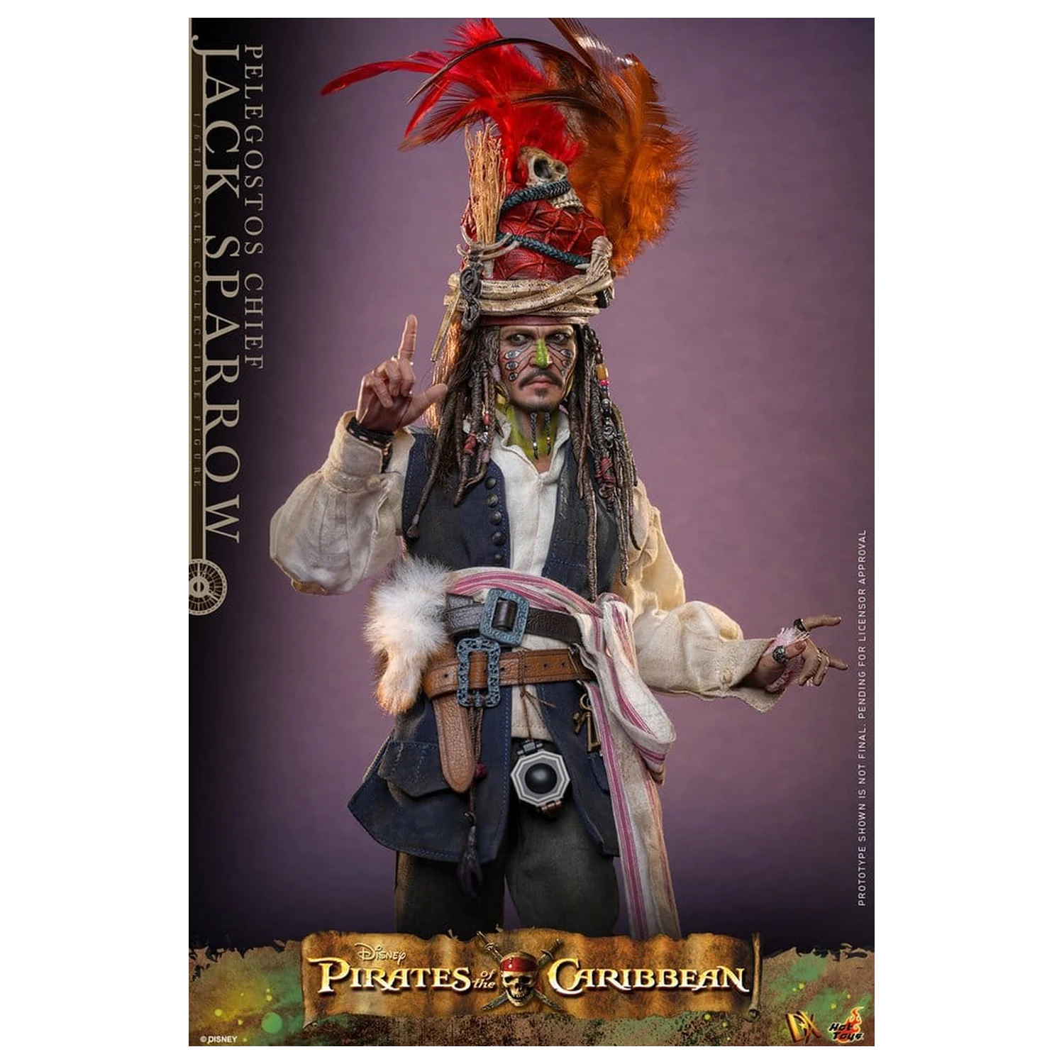 Pirates of the Caribbean: Dead Man's Chest Action DX figura 1/6 Pelegostos Chief Jack Sparrow 30 cm fotografija izdelka