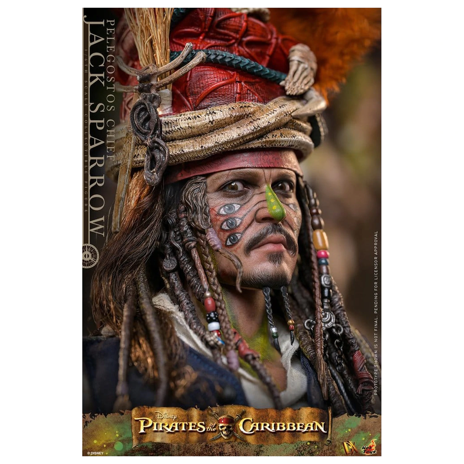 Pirates of the Caribbean: Dead Man's Chest Action DX figura 1/6 Pelegostos Chief Jack Sparrow 30 cm fotografija izdelka