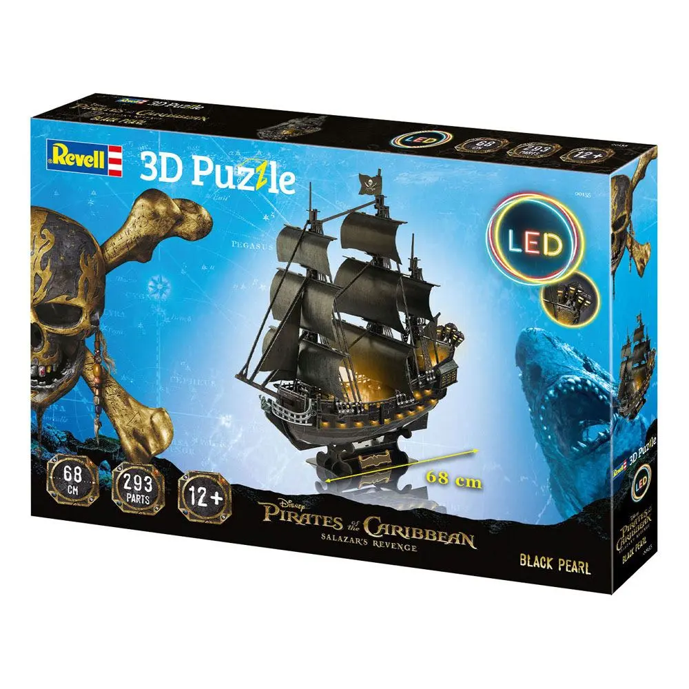 Pirates of the Caribbean: Dead Men Tell No Tales 3D Puzzle Black Pearl LED Edition - 3D sestavljanka fotografija izdelka