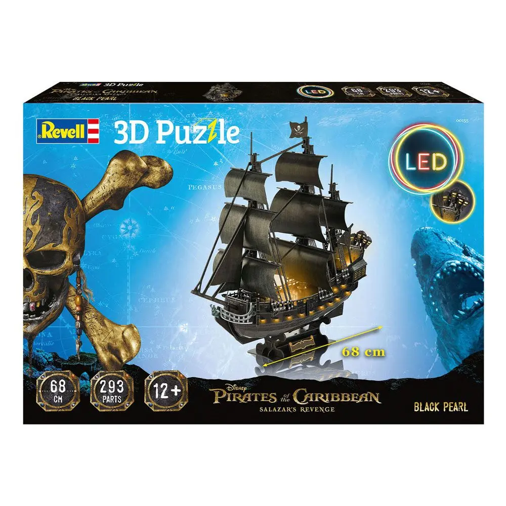 Pirates of the Caribbean: Dead Men Tell No Tales 3D Puzzle Black Pearl LED Edition - 3D sestavljanka fotografija izdelka