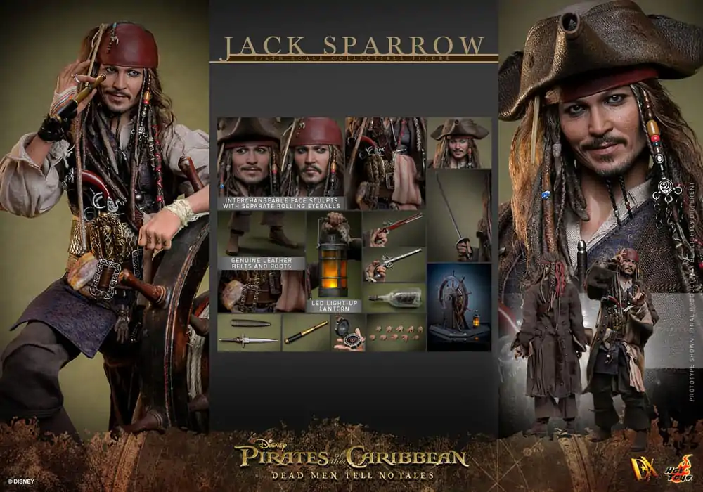 Pirates of the Caribbean: Dead Men Tell No Tales DX akcijska figura 1/6 Jack Sparrow 30 cm fotografija izdelka