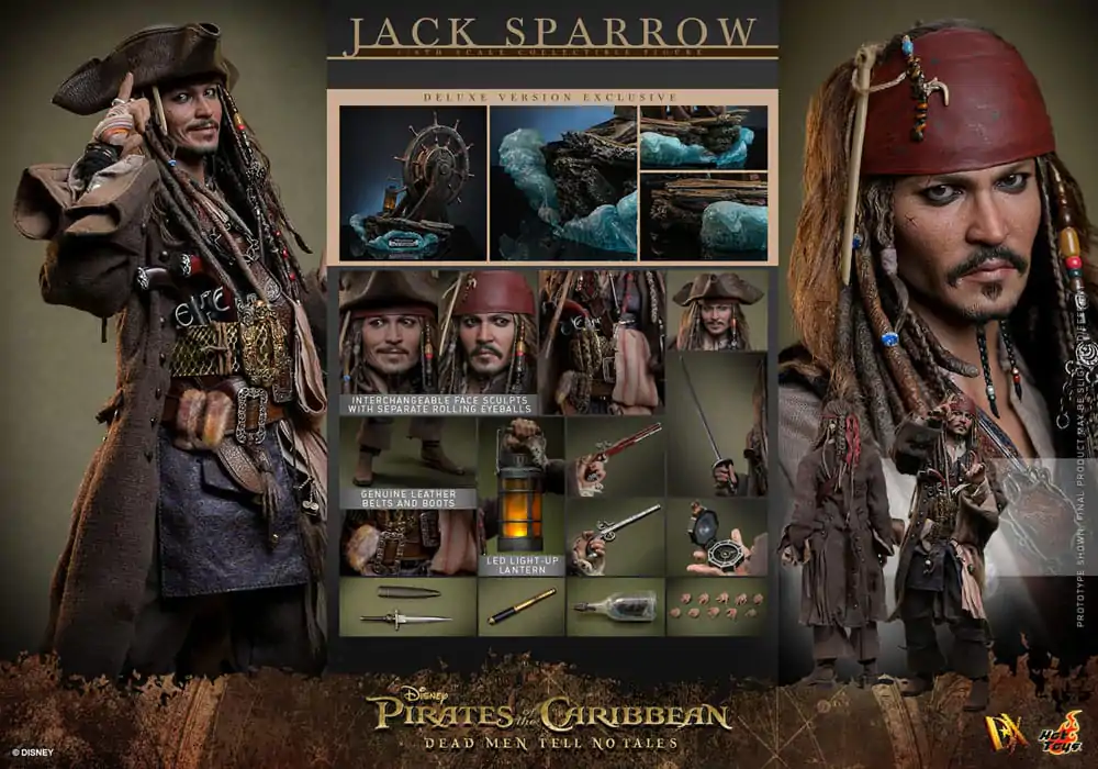 Pirates of the Caribbean: Dead Men Tell No Tales DX Akcijska figura 1/6 Jack Sparrow (Deluxe Version) 30 cm fotografija izdelka