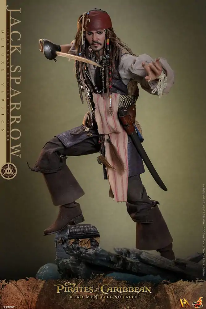 Pirates of the Caribbean: Dead Men Tell No Tales DX Akcijska figura 1/6 Jack Sparrow (Deluxe Version) 30 cm fotografija izdelka