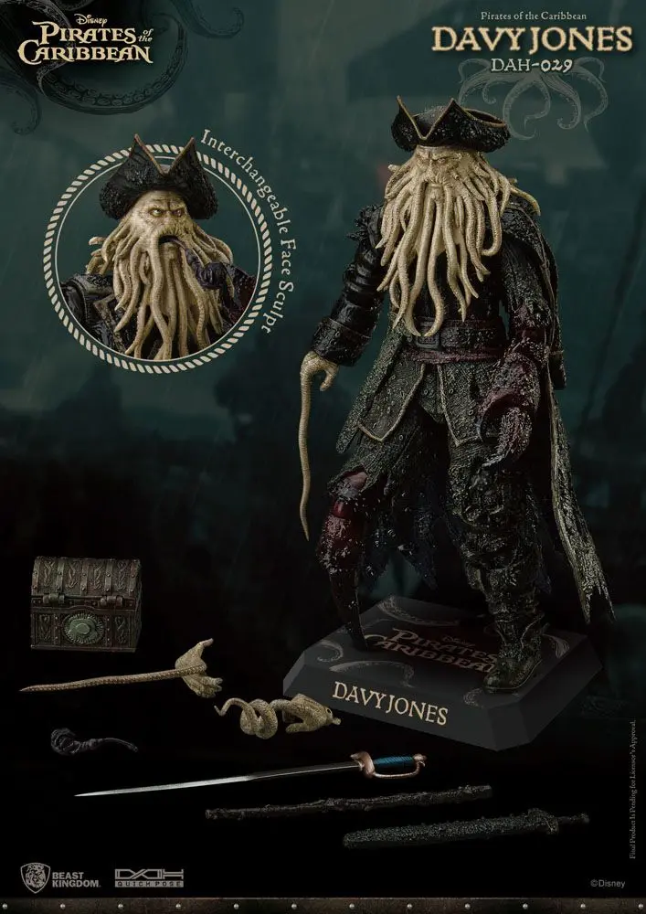 Pirates of the Caribbean Dynamic 8ction Heroes akcijska figura 1/9 Davy Jones 20 cm fotografija izdelka