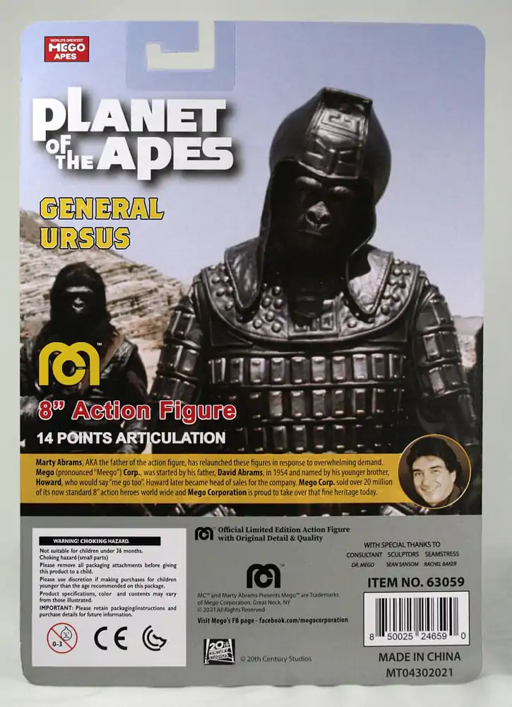 Planet of the Apes Akcijska figura General Ursus 20 cm fotografija izdelka