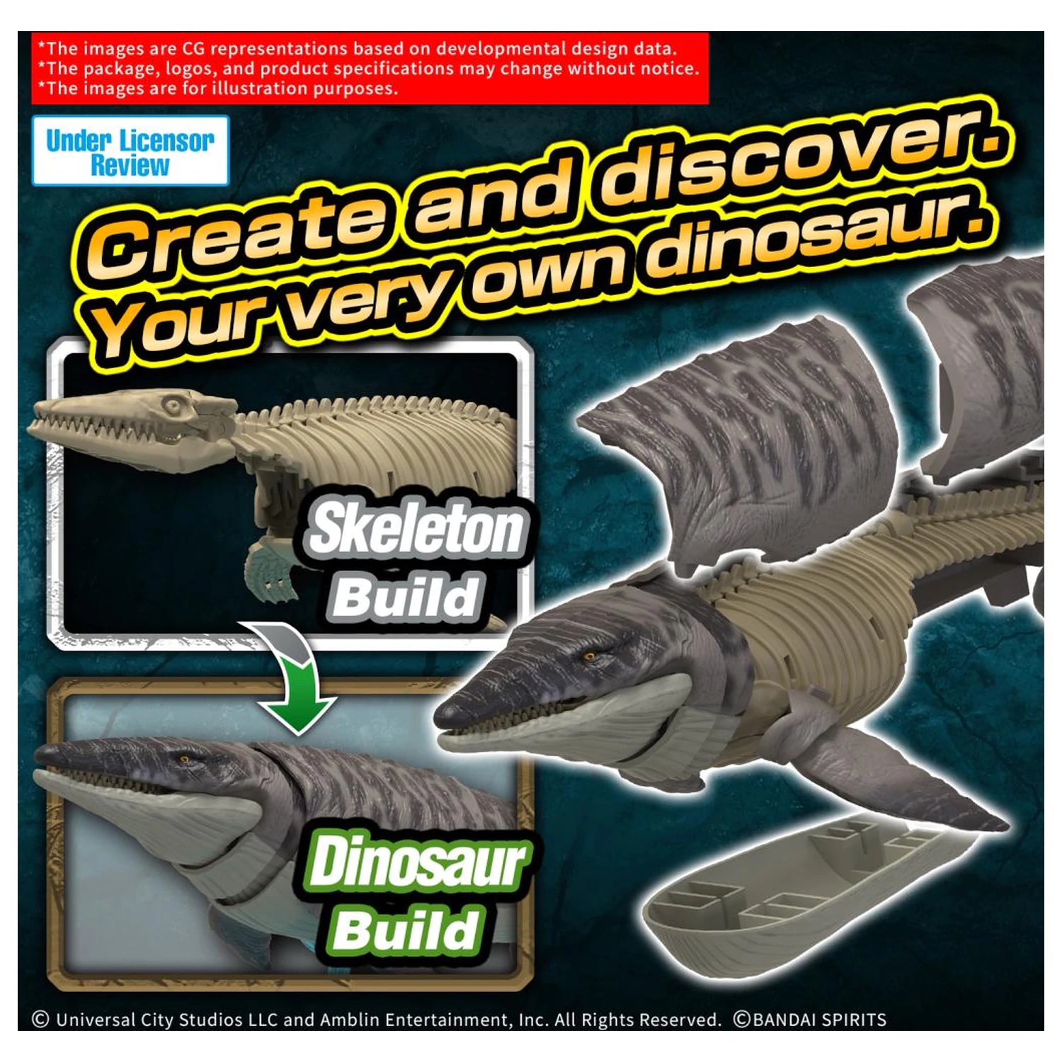 Plannosaurus Jurassic World Mosasaurus komplet modela fotografija izdelka
