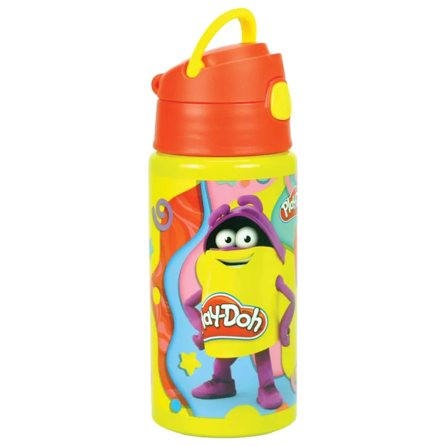 Play-Doh Happy aluminijasta steklenička s slamico in obešalnikom 500 ml fotografija izdelka