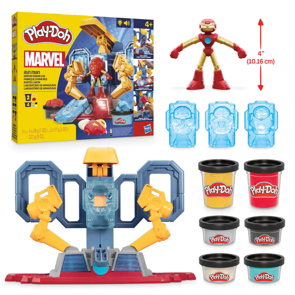 Play-Doh Marvel Iron Man oklep laboratorij fotografija izdelka