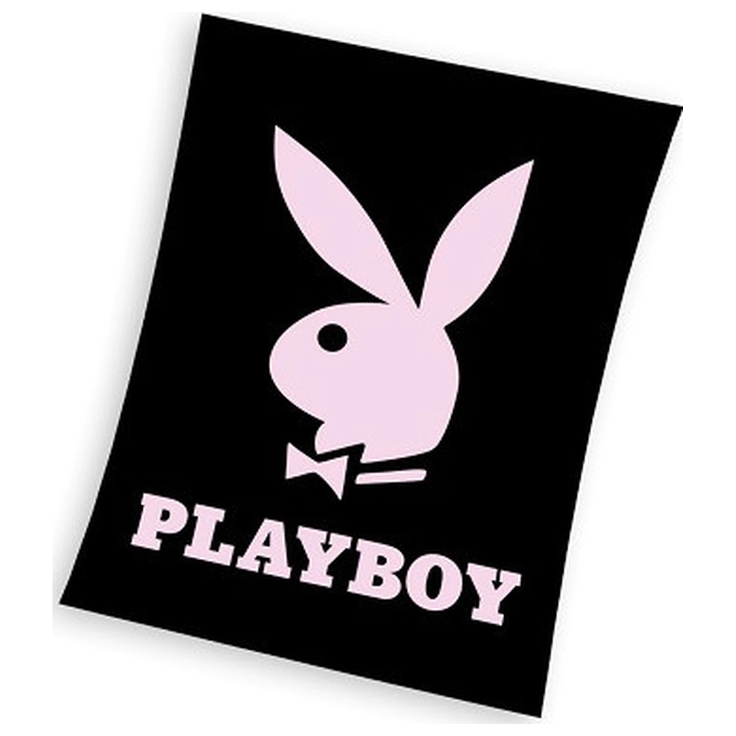 Playboy Črna flis odeja fotografija izdelka
