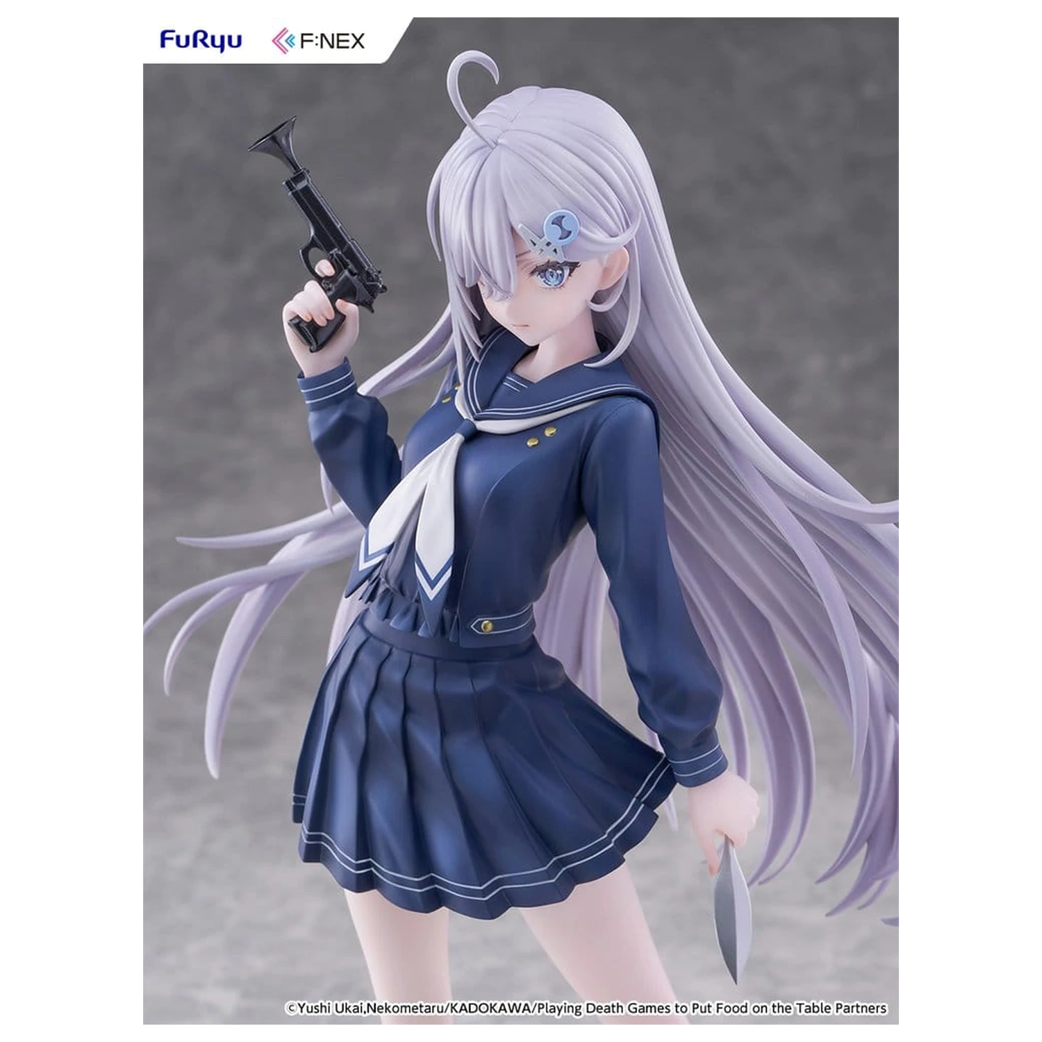 Playing Death Games to Put Food on the Table PVC figura 1/7 Yuki School Uniform Ver. 24 cm fotografija izdelka