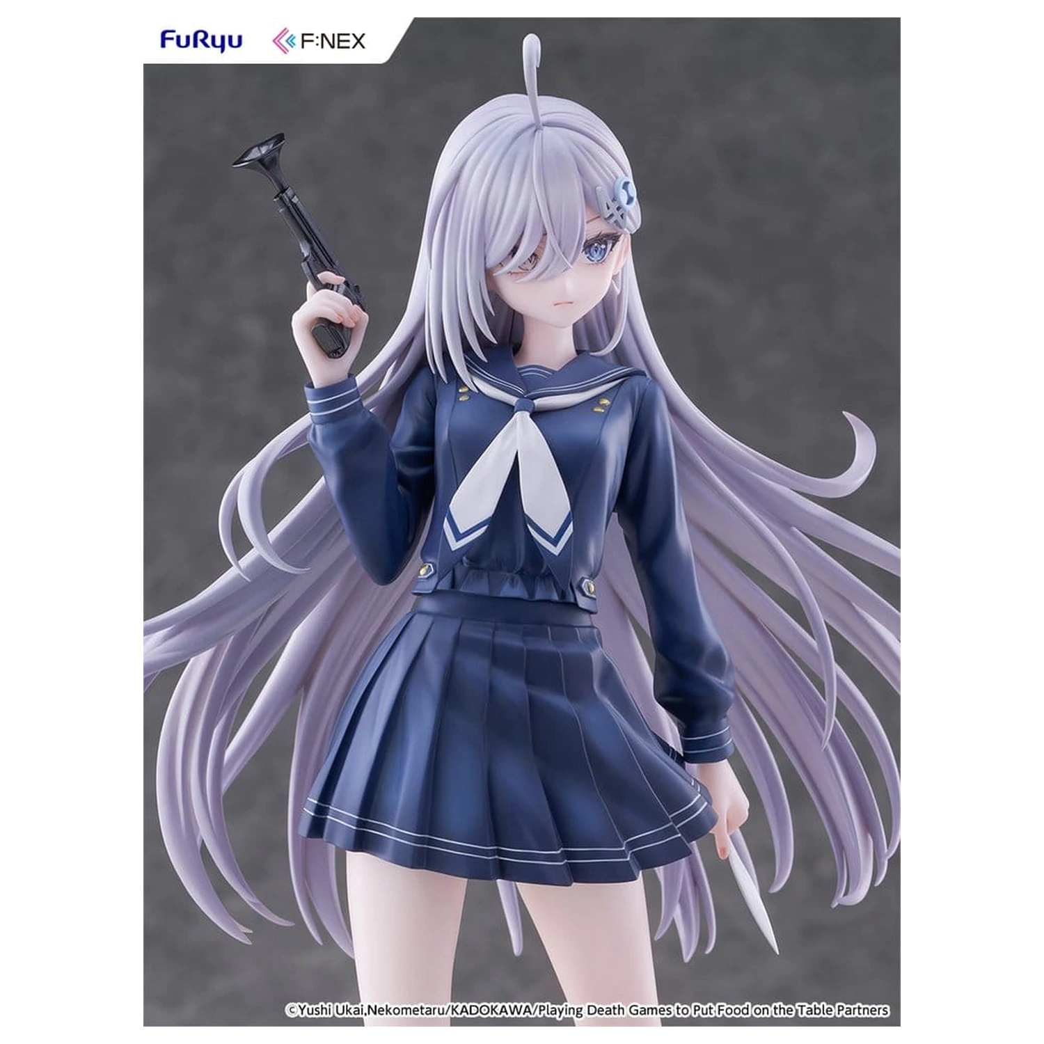 Playing Death Games to Put Food on the Table PVC figura 1/7 Yuki School Uniform Ver. 24 cm fotografija izdelka