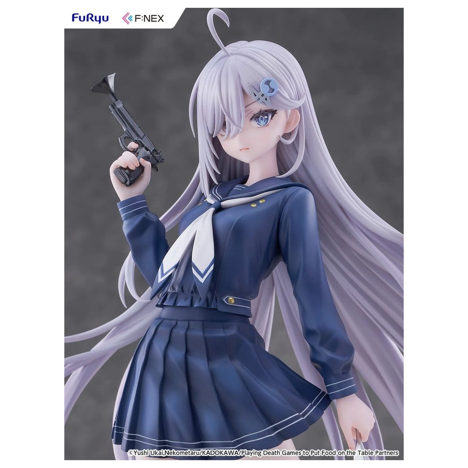 Playing Death Games to Put Food on the Table PVC figura 1/7 Yuki School Uniform Ver. 24 cm fotografija izdelka