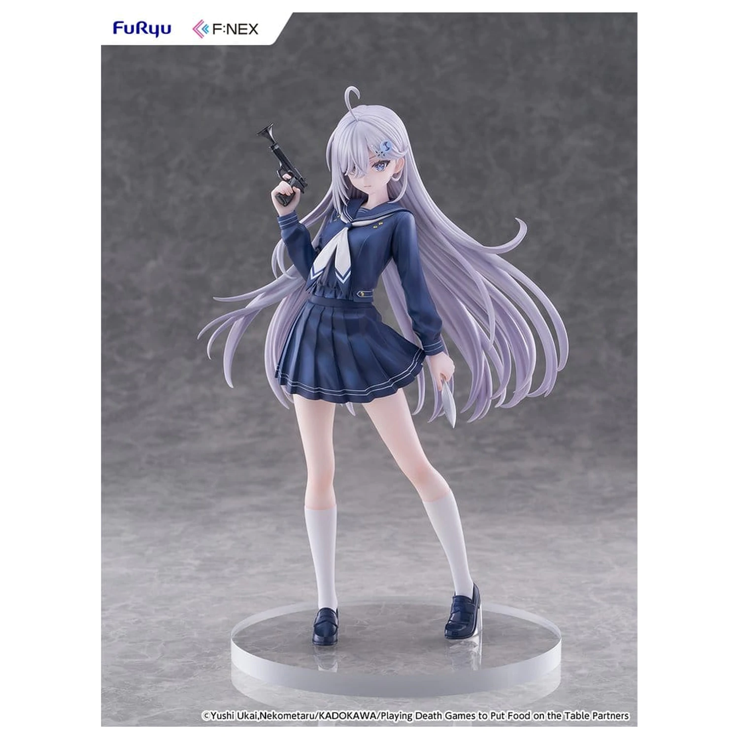 Playing Death Games to Put Food on the Table PVC figura 1/7 Yuki School Uniform Ver. 24 cm fotografija izdelka