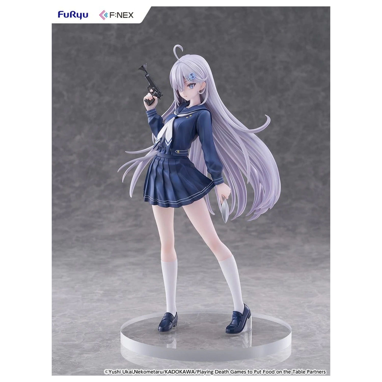 Playing Death Games to Put Food on the Table PVC figura 1/7 Yuki School Uniform Ver. 24 cm fotografija izdelka