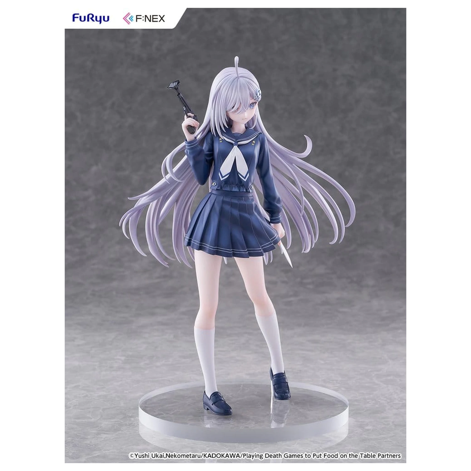 Playing Death Games to Put Food on the Table PVC figura 1/7 Yuki School Uniform Ver. 24 cm fotografija izdelka