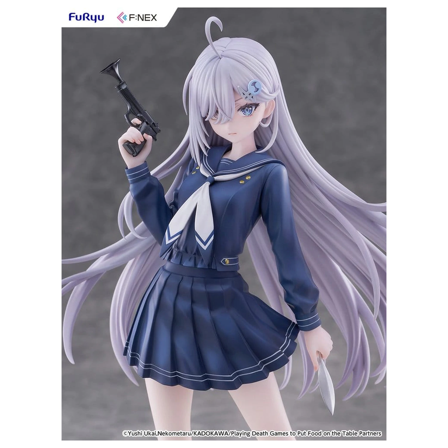 Playing Death Games to Put Food on the Table PVC figura 1/7 Yuki School Uniform Ver. 24 cm fotografija izdelka