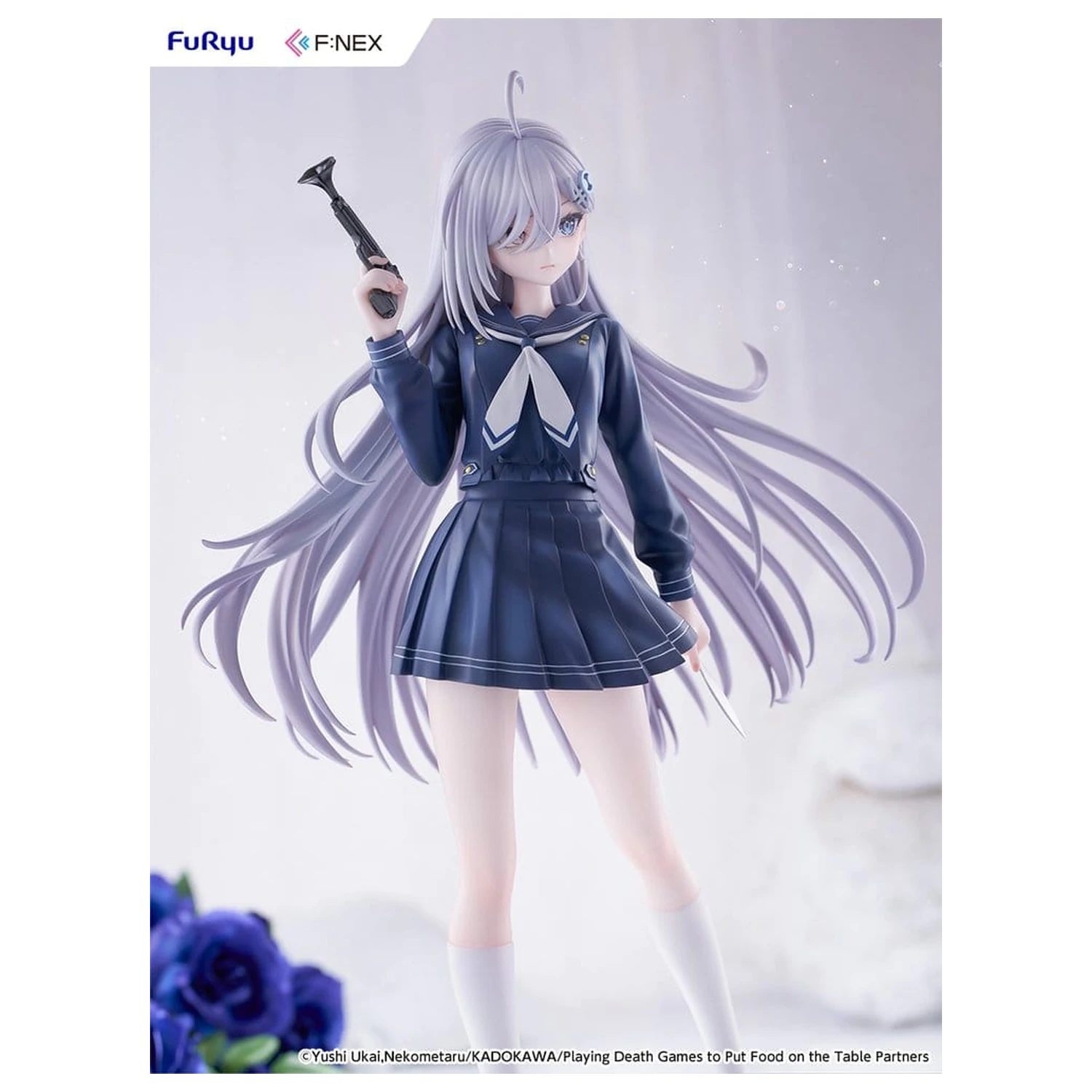 Playing Death Games to Put Food on the Table PVC figura 1/7 Yuki School Uniform Ver. 24 cm fotografija izdelka
