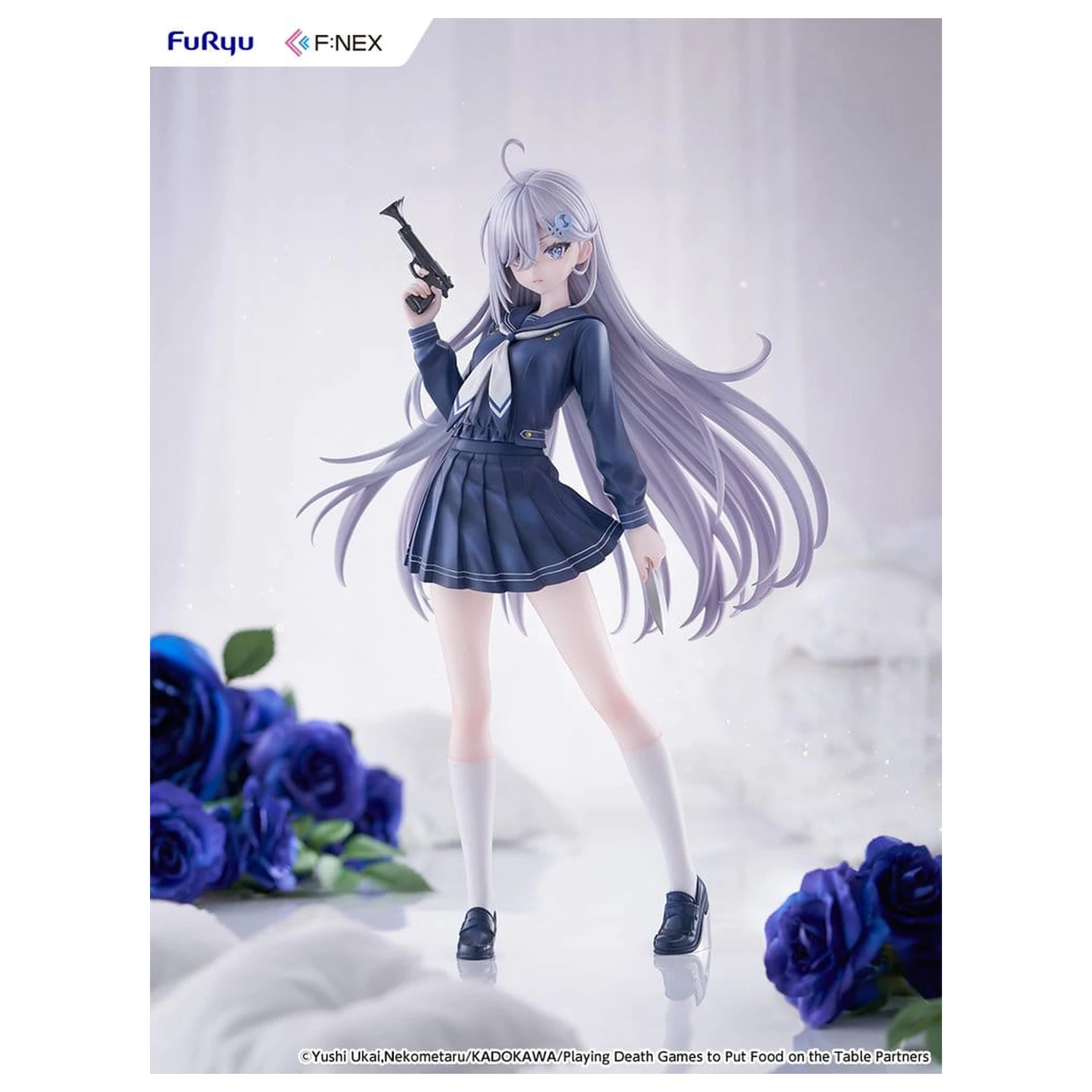 Playing Death Games to Put Food on the Table PVC figura 1/7 Yuki School Uniform Ver. 24 cm fotografija izdelka