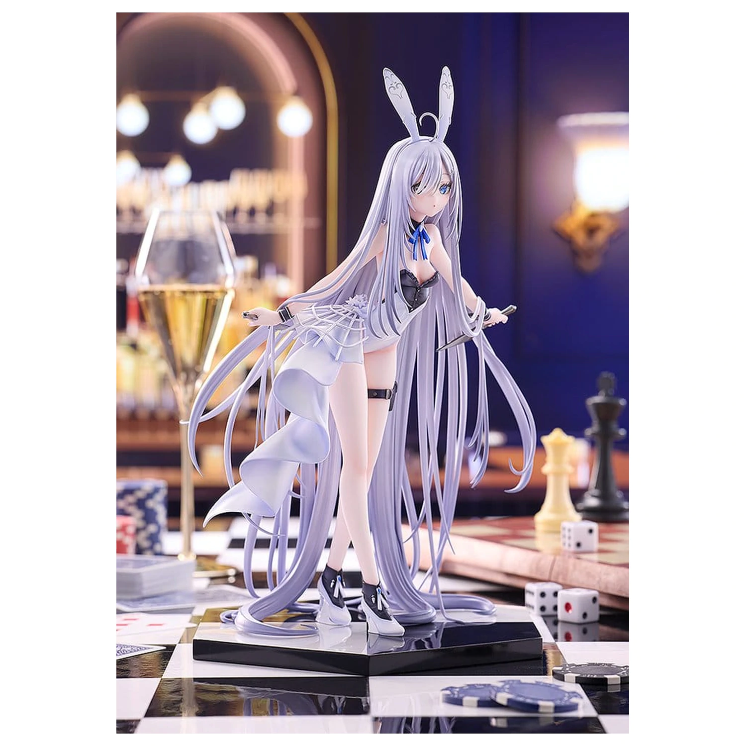 Playing Death Games to Put Food on the Table Wolf PVC Kip 1/7 Holo Light Novel bunny Ver. illustration by Jyuu Ayakura 23 centimetrov fotografija izdelka