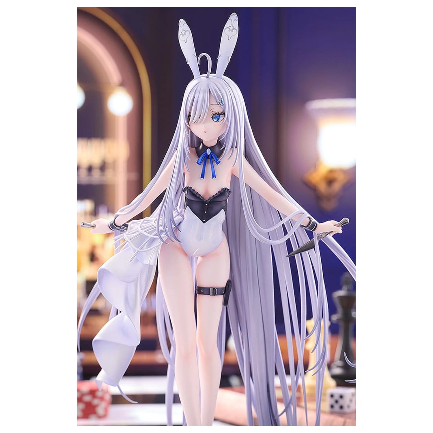 Playing Death Games to Put Food on the Table Wolf PVC Kip 1/7 Holo Light Novel bunny Ver. illustration by Jyuu Ayakura 23 centimetrov fotografija izdelka
