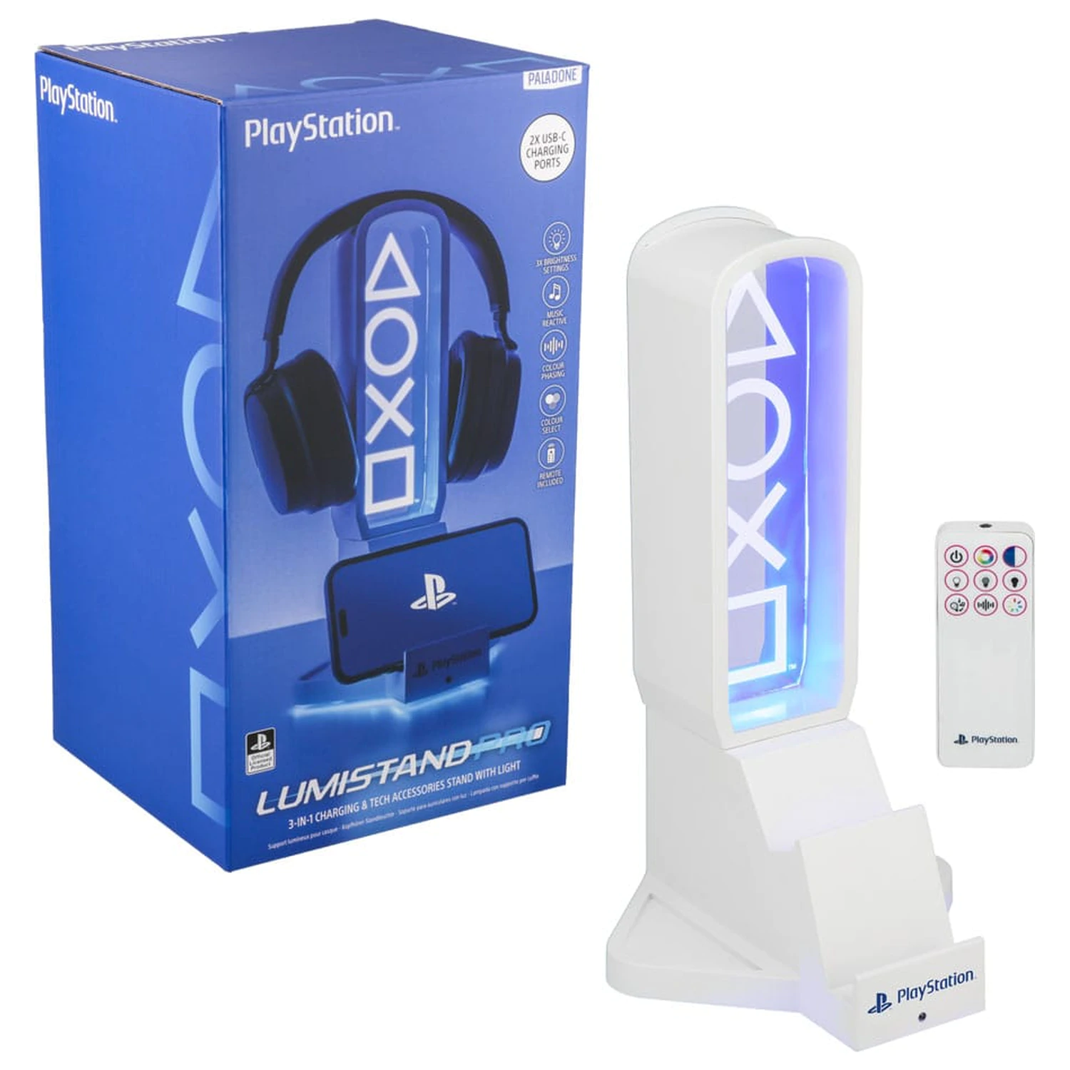 Playstation namizno stojalo za slušalke z lučko 30 cm fotografija izdelka