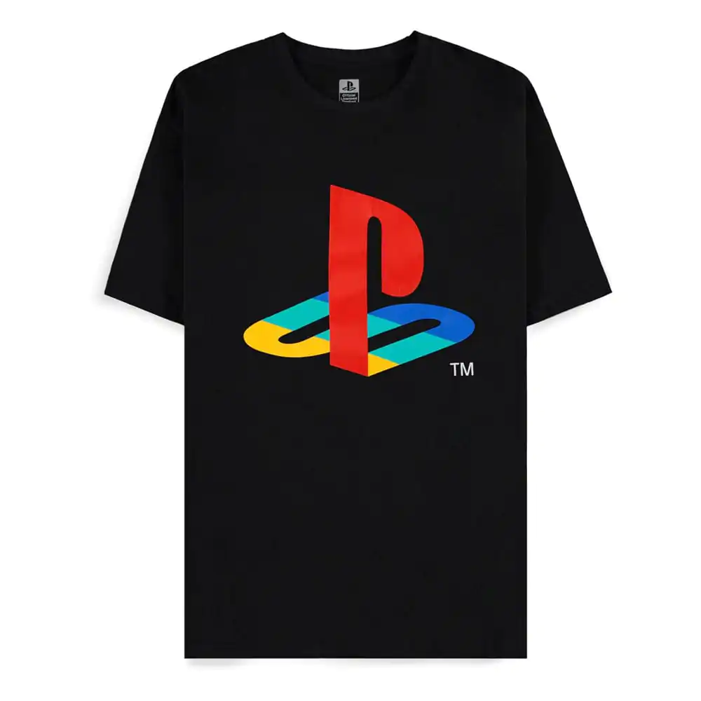 PlayStation Tričko Logo Čierna fotografija izdelka