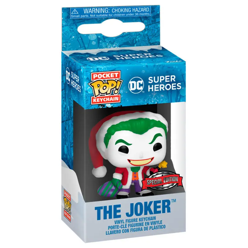 Žepna POP Keychain DC Comics Holiday The Joker Exclusive fotografija izdelka