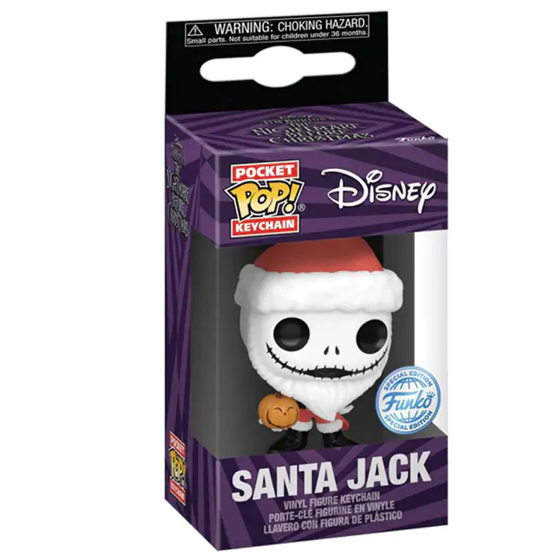 Žepna Funko POP obesek za ključe Disney Nightmare Before Christmas Santa Jack Exclusive fotografija izdelka