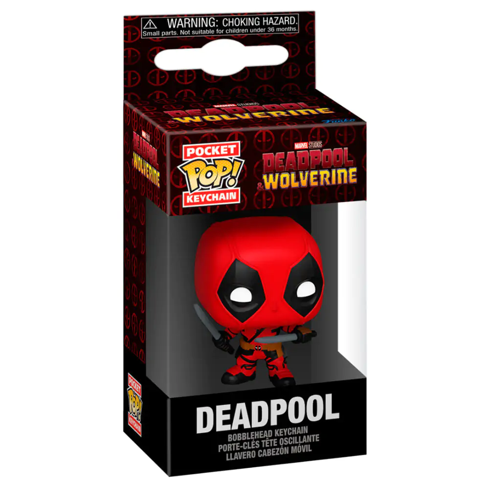 Žepna Funko POP obesek za ključe Marvel Deadpool & Wolverine Deadpool fotografija izdelka