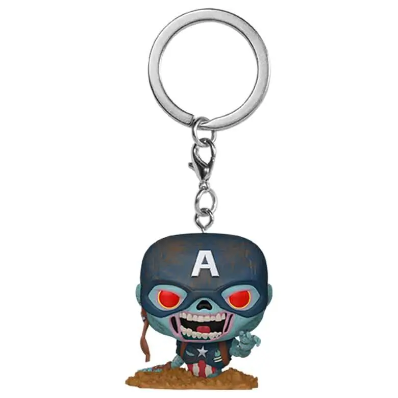 Žepni Funko POP obesek za ključe Marvel Zombies Zombie Captain America fotografija izdelka