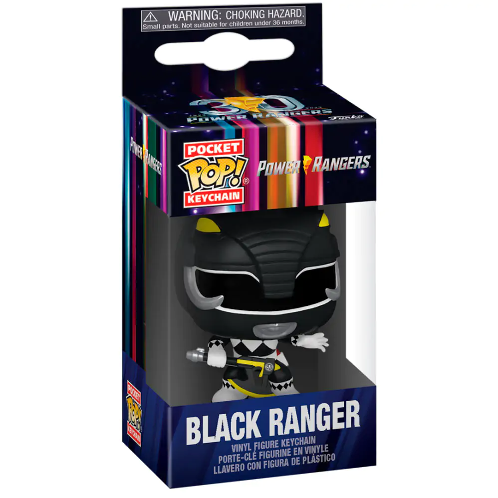 Žepna POP obesek za ključe Power Rangers 30th Anniversary Black Ranger fotografija izdelka